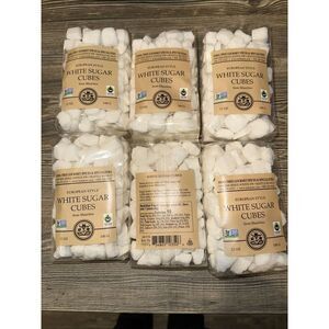 India Tree White Sugar Cubes 12 oz Pack of 6. Exp 11/5/31.